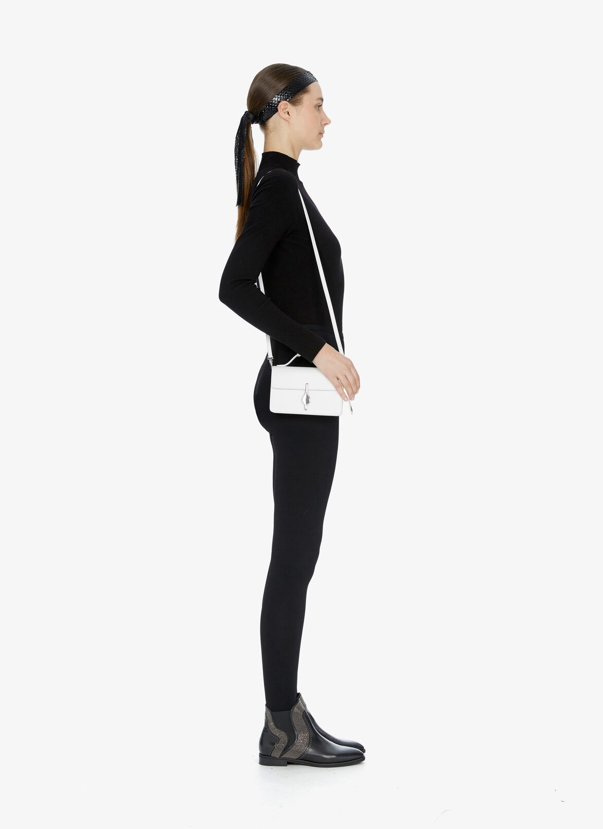 FRANCA 2003 S CUIR LUX OPTICAL WHITE ALAÏA WHITE  FRANCA 2003 S CUIR LUX OPTICAL WHITE